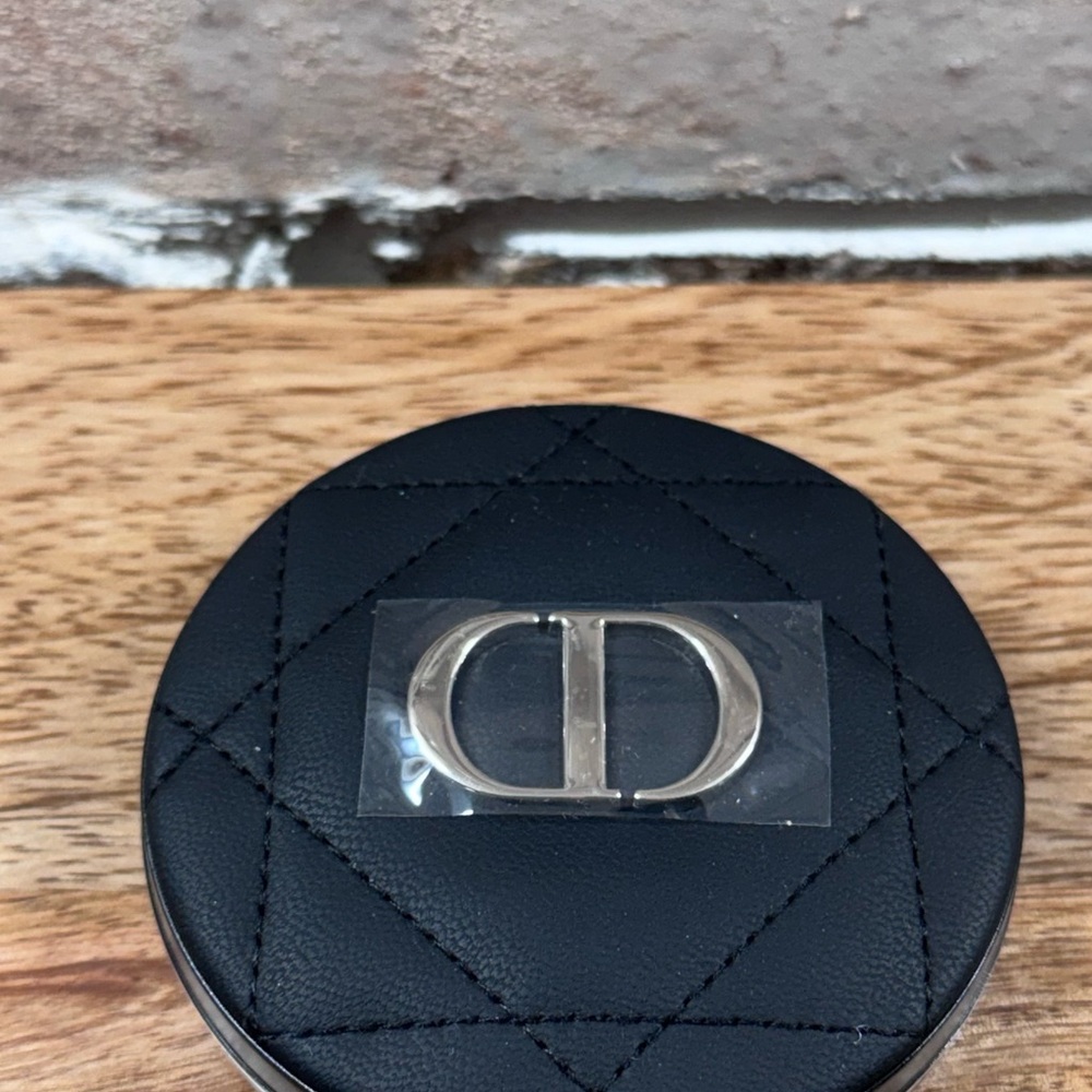Dior Black Leather Accessory with Silver Logo